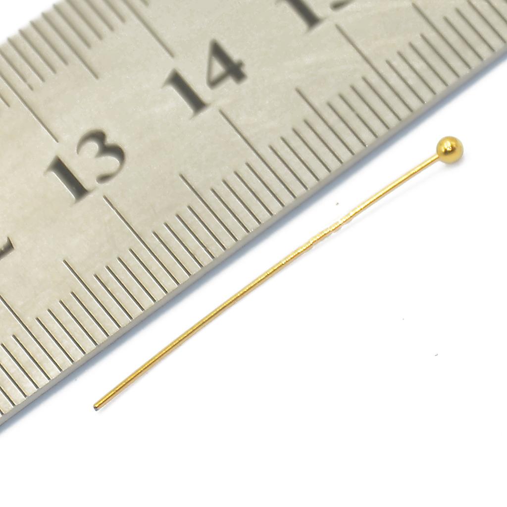 Jewelry Making Head Pins - Pinos de Cabeça Esférica de Latão