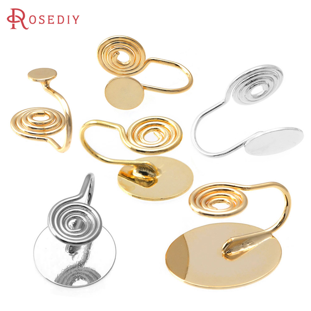 Jewelry Making Pieces - 4MM~14MM Latão Cor Ouro 18K com