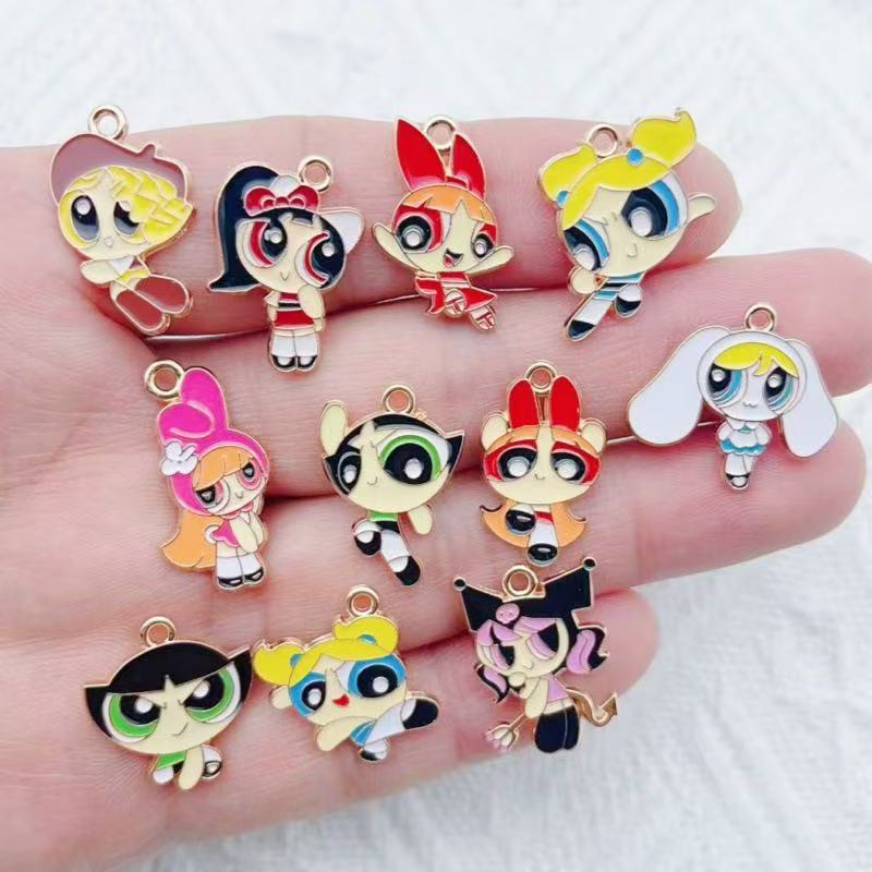 Jewelry Making Accessories - 10 peças de pingente de menina