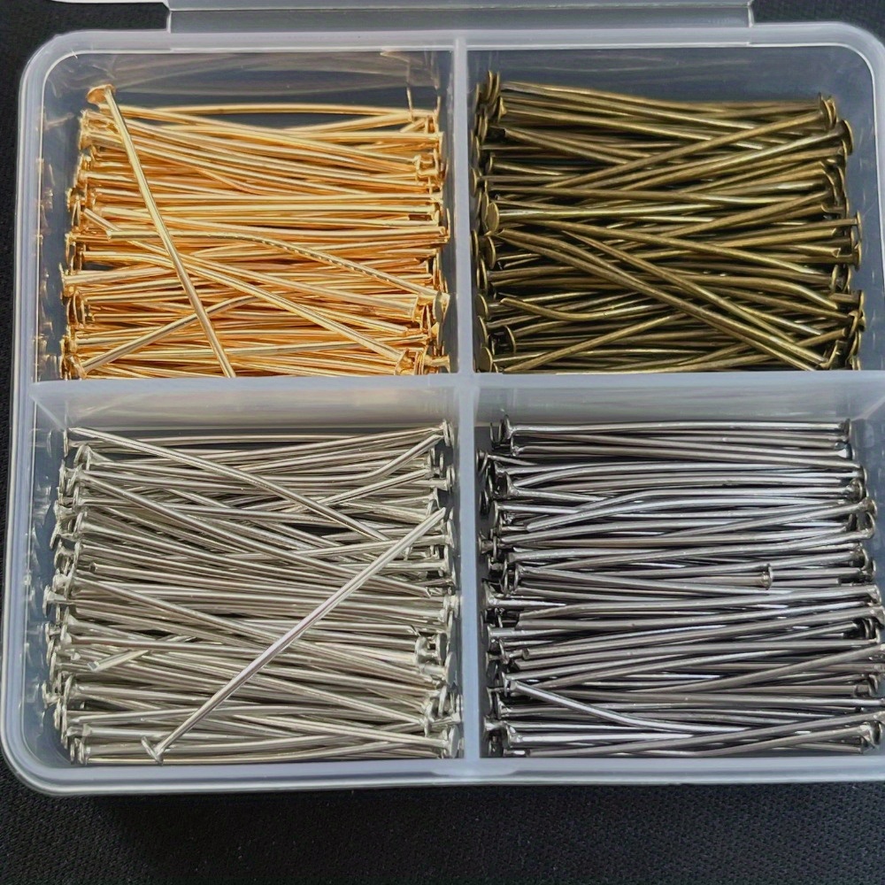 Jewelry Making Head Pins - 400 peças de Alfinetes de Cabeça