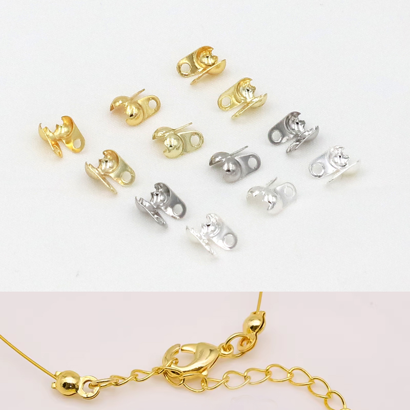 Jewelry Making Knots - Ponteiras de contas Calotte banhadas a