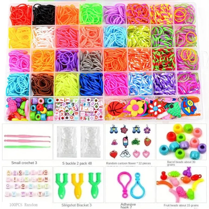 Jewelry Making Pieces - Kit de Elásticos Vibrantes com 4300+