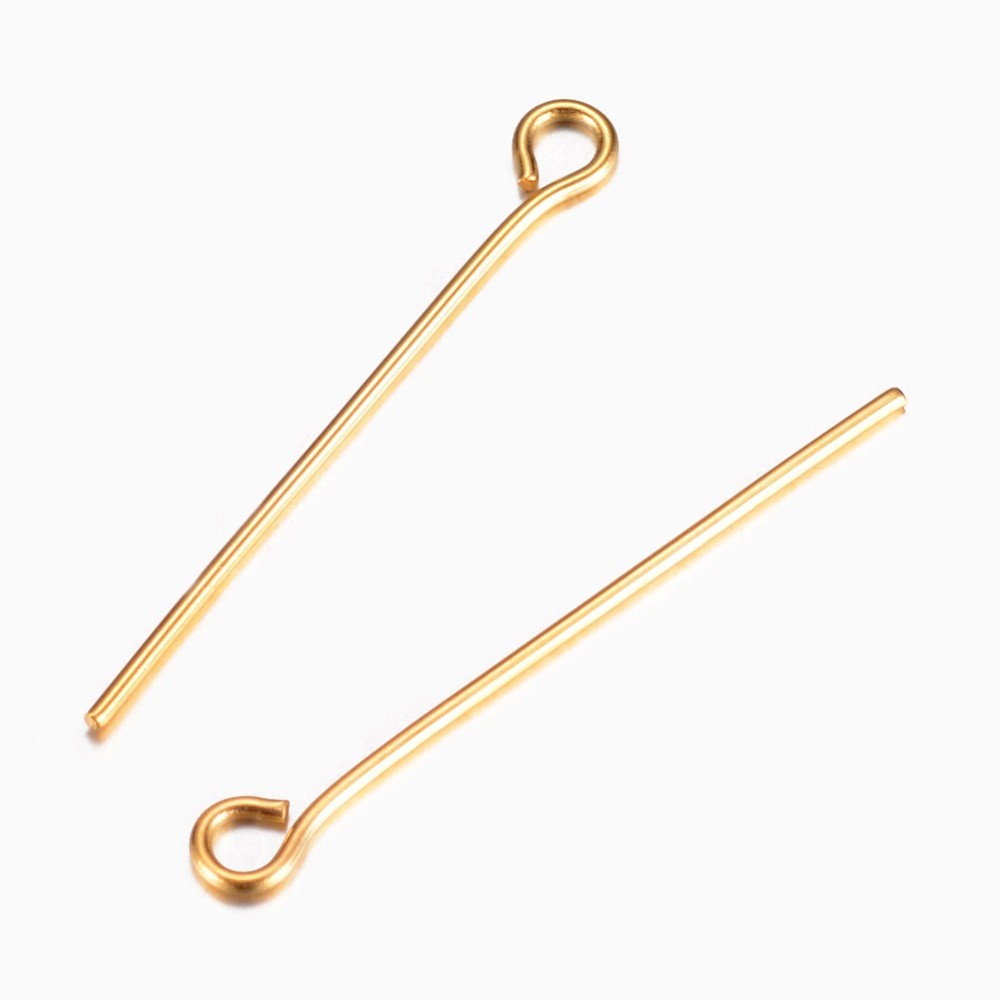 Jewelry Making Head Pins - 20 Peças de Alfinetes de Olho