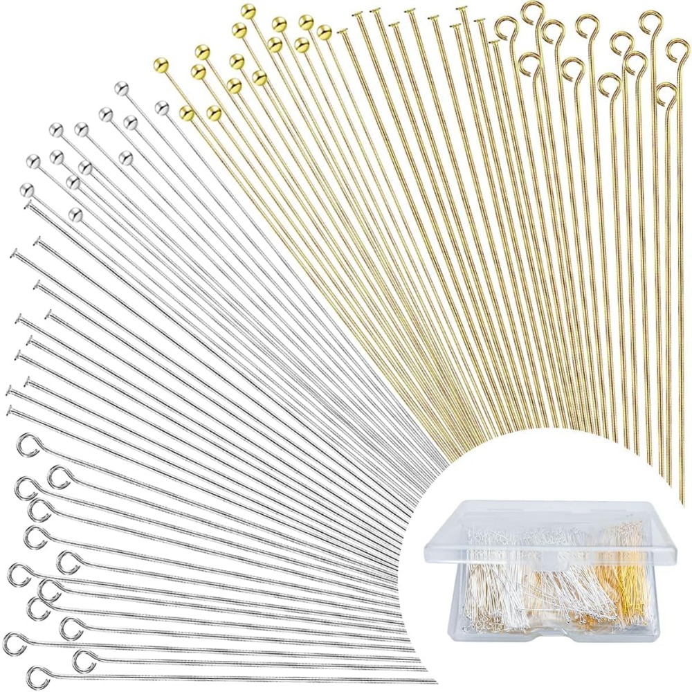 Jewelry Making Head Pins - 600 Peças de Alfinetes de Cabeça